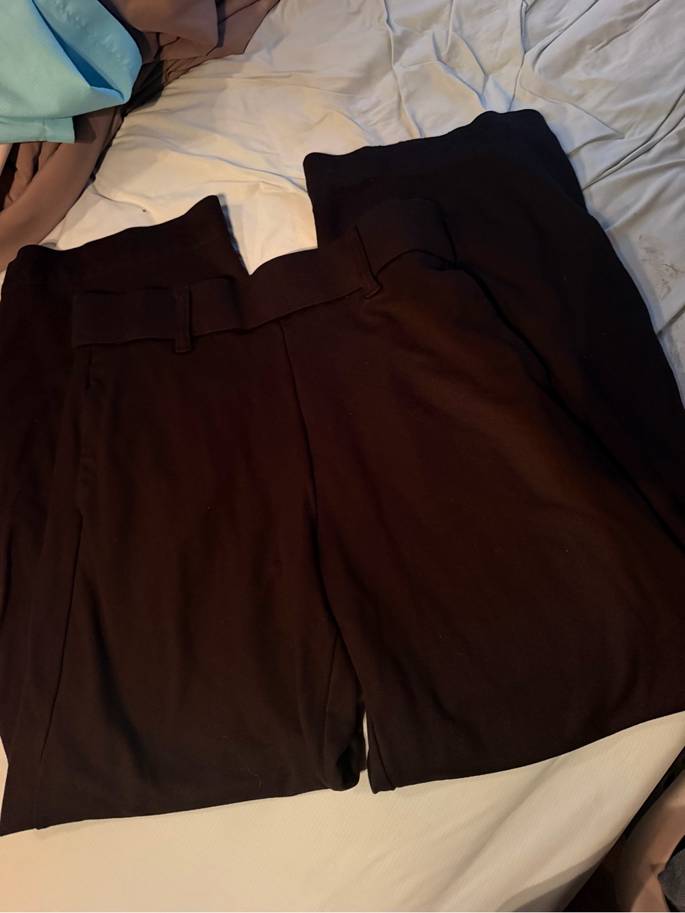 Lee Black Casual Pants with Branded Waist Tag